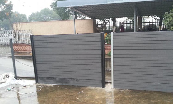 Bicolor Composite Wood Privacy Garden Wpc Fence Panels Better Than Pvc Fence