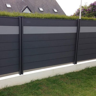 Bicolor Composite Wood Privacy Garden Wpc Fence Panels Better Than Pvc Fence