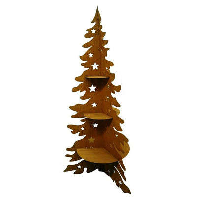 Home Decor Accessories Corten SGS Steel Candle Holder For Christmas Decoration