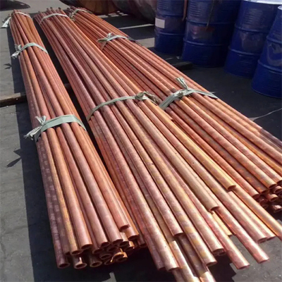 Astm C12200 Copper Pipe Tube 25mm Diameter 5 Inch For Refrigeration Industry