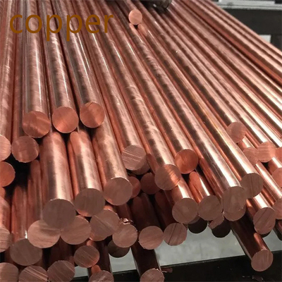 Astm 99.99% Purity C27400 Solid Copper Rod Corrosion Resistance Red
