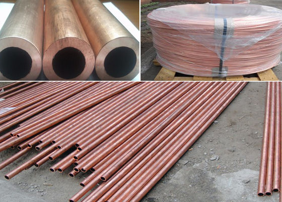Straight ASTM Standard C12200 Copper Pipe Tube In Various Sizes