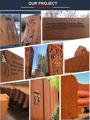Material Low Alloy Corten Steel Plate Wall Sheet With Laser Cutting