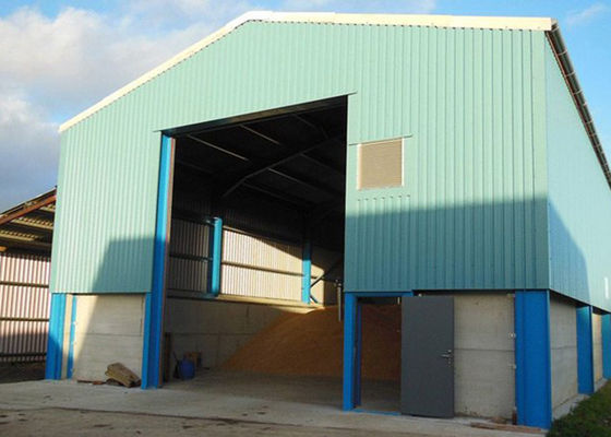Agricultural Steel Prefabricated Buildings For 1000t Grain Storage