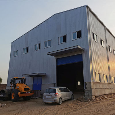 Large Span Warehouse 1000sqm Steel Structure Building Painted