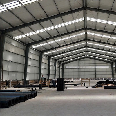 Large Span Warehouse 1000sqm Steel Structure Building Painted