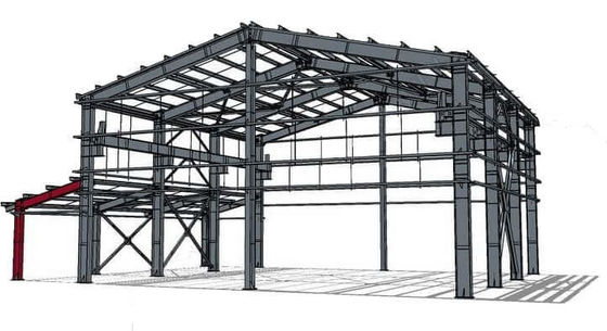 Industrial Sgs Prefabricated Hall Steel Structure Workshop Earthquake Resistance